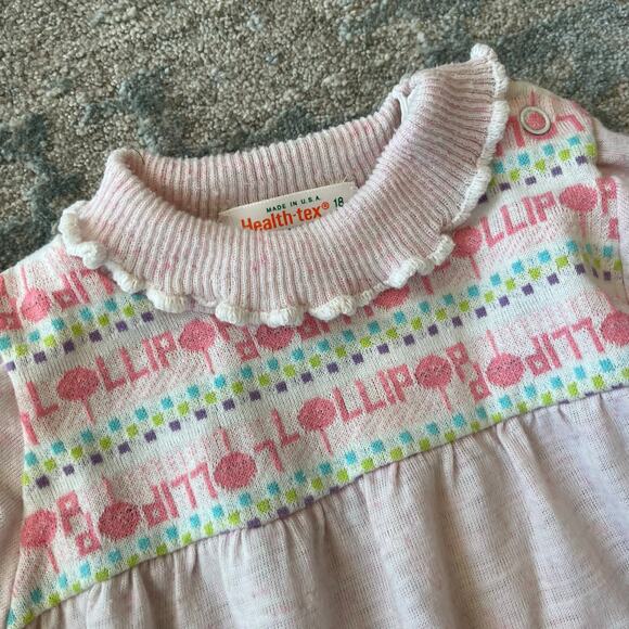 Vintage Healthtex Two Piece Lollipop Outfit 18 Months USA - Picture 4 of 15